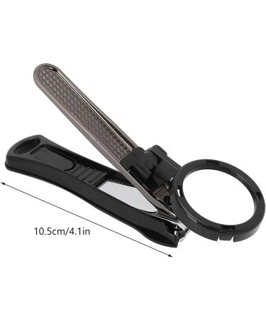 Nail Clipper With Magnifying Glass Portable Nail Clipper Heavy Duty Nail Cutter Smart Nail Clippers Magnifier Loupe Set for Seniors(black) - Buy Online on GoSupps.com