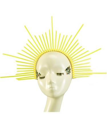 amangul Women Halos Crowns Headband Spiked Tiaras Hair Accessories Headpiece Headdress for Cosplays Halloween Party(Green) - Buy Online on GoSupps.com