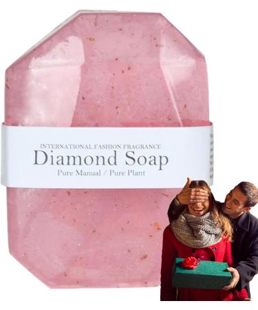  Veeteah Handmade Gemstone Shaped Soap | Natural Moisturizing Soap with Gold Foil | Scented Soap for Men and Women for Face and Veeteah - Buy Online on GoSupps.com