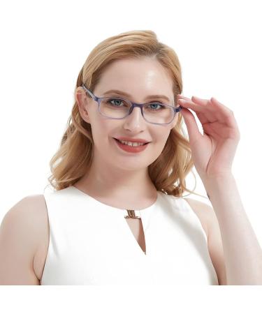 Mcoorn Reading Glasses 2 Pack for Women & Men | Flexible Lightweight Anti-Blue & Anti-Reflective | Includes Case 2.75x Magnification - Buy Online on GoSupps.com