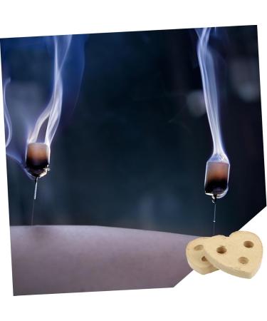 Healeved 10st AI Mini Moxa Sticks - Heart Shaped Moxibustion Pads 4.5x4.5cm | Chinese Moxibustion Therapy - Buy Online on GoSupps.com