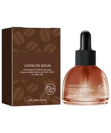 Coffee Eye Serum, Coffee Eye Serum Against Wrinkles and Dark Circles, Caffeine Eye Serum, Anti-Wrinkle Eye Care Ritual, Eye Cream Against Dark Circles, Natural Coffee Bean (1PCS)