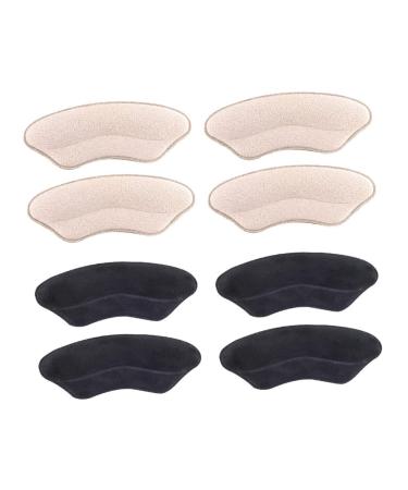 Hemoton 4pairs Sponge Heel Non Slip Heel Pads Sole Protector High Heel Pads Heel Cushion High- Heeled Shoes Pad High Heel Inserts Bottom of Shoe Protector Sole Insoles Double Sided Tape