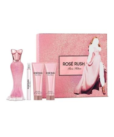 Paris Hilton Rose Rush 4pc Gift Set EDP 3.4 oz 100 ml (4 pcs set)