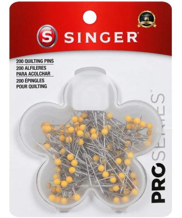 SINGER 04337 ProSeries Ball Head Quilting Pins in Flower Case, Size 28, 75-Count