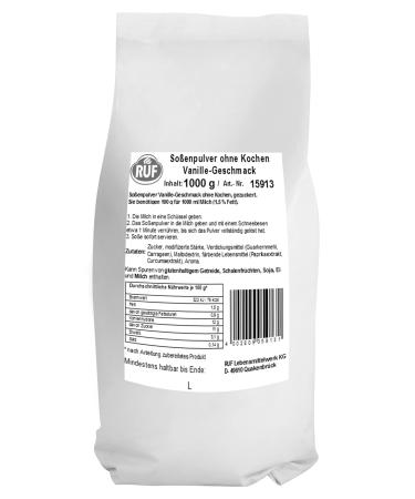 Call Vanillesosse without cooking large packing sugared perfectly fits apple strudel sheet cake crumble cake and desserts without additives without cooking 1 kg (1 Pack) - Buy Online on GoSupps.com