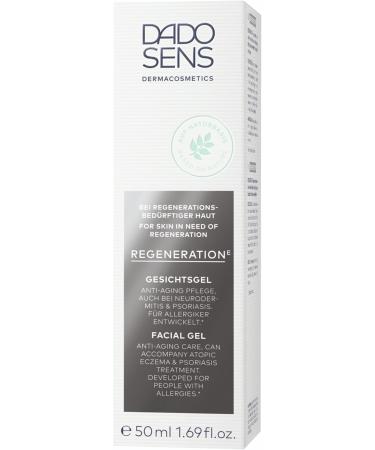 DADO SENS Regeneration E facial gel 50 ml intensive moisturizer for soothing and strengthening the skin also accompanying therapy for neurodermatitis and psoriasis - Buy Online on GoSupps.com