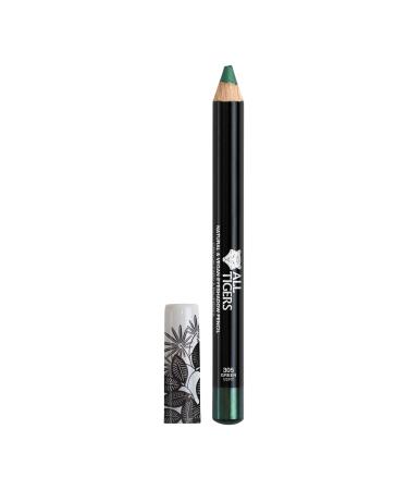ALL TIGERS - Vegan Eyeshadow - Highly Pigmented - Natural Ingredients - Green Shade "Foresee your success" 305 - 3 in 1 Eye Pencil - Long Lasting - Cruelty-free