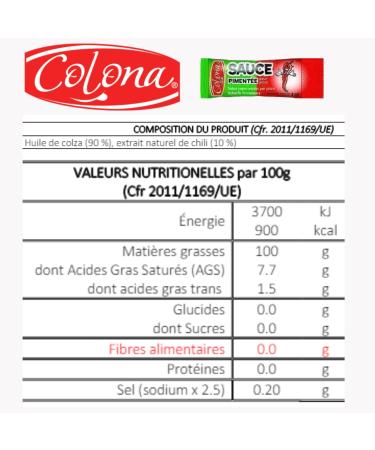 Colon | 100 sticks of hot sauce for pizza | Individual doses of 2 ml - Buy Online on GoSupps.com