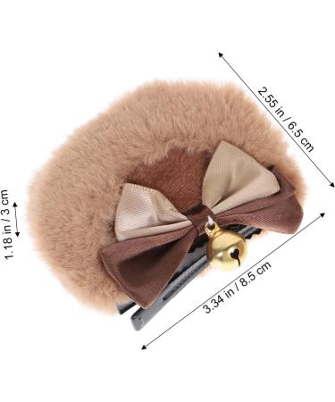 minkissy 3 Pairs Bear Ear Hair Clip Cosplay Ear Hair Clip Hair Clips Hair Barrettes Hair Clips Kawaii Bear Ears Hair Gems for Women Bear Bells Miss Polyester Accessories Cute - Buy Online on GoSupps.com