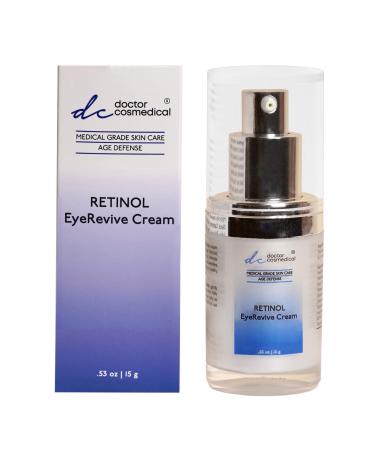 Retinol Eye Revive Cream | Under Eye Cream for Dark Circles & Puffiness | Anti-aging Eye Cream to Reduce Fine Lines & Wrinkles | 0.53 ounce / 15g