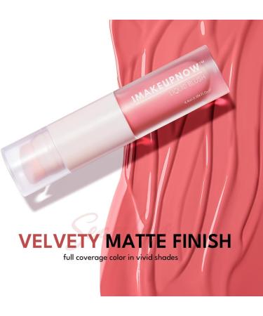 IMAKEUPNOW Liquid Cream Blush Stick Makeup for Cheeks | Build-in Brush - Application & Blending All in One #L001 - Buy Online on GoSupps.com