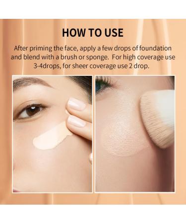 Multi-Use Waterproof Foundation | Sheer to Light Buildable Coverage | Natural Glow | Lightweight Medium/Full Coverage for All Skin Types - Buy Online on GoSupps.com
