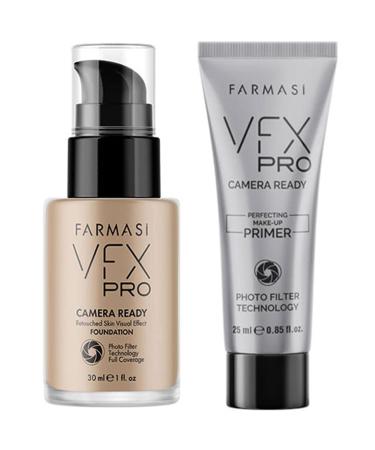 FARMASi Full Coverage Foundation 10 Makeup (Natural Beige)30 mL Liquid Cream  Lightweight Long Lasting Coverage  Breathable Skin Moisturizer with Color True Matte Blending  Face Makeup  VFX PRO Camera-Ready Primer Advanc... - Buy Online on GoSupps.com