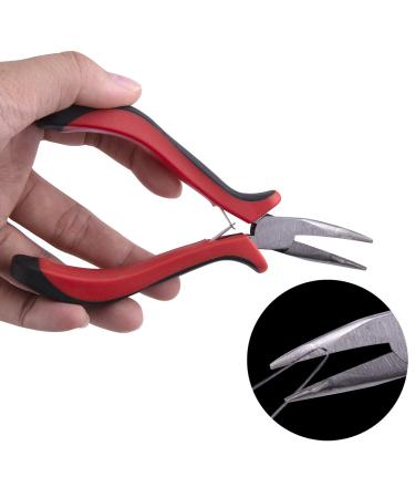 Duufin Hair Extensions Tools Kit - 1500 Pcs Micro Ring Beads, Plier, Hook Needle Pulling Loop, Clips, Comb, Rubber Bands (Black, Blonde, Brown) - Buy Online on GoSupps.com