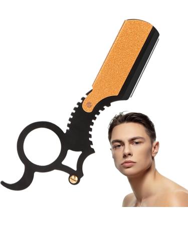 Jingan Professional Hairdresser Cutter Razor - Ultimate Shaving Tool for Home Salon & Outdoor Adventures | Smart Cleaning Agent in Black Gold - Buy Online on GoSupps.com