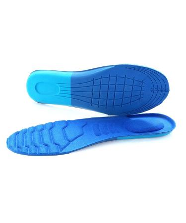Sport Cushion Insole Massage Arch Support Stretch Breathable Plantar Fasciitis Shoe Pad Insert Sole for Woman Men(35-40 257mm)