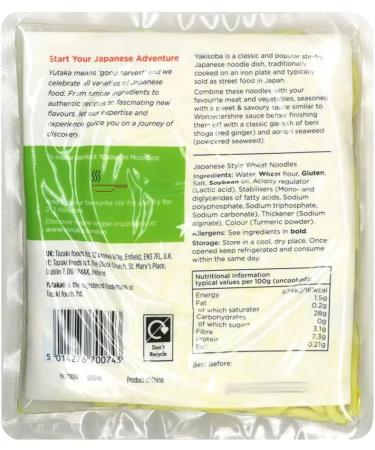 Yutaka Yakisoba Wheat Noodle for Japanese style Stir Fried 150g (Pack of 30) - Buy Online on GoSupps.com