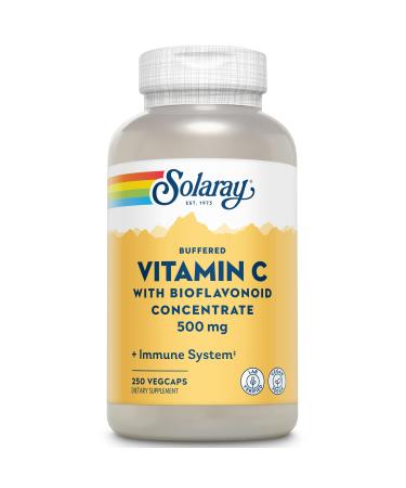 Solaray Buffered Vitamin C with Bioflavonoid Concentrate 500 mg 250 VegCaps
