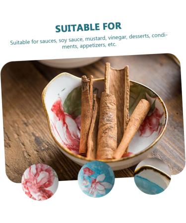 ABOOFAN 4 Pcs Sauce Bowl Ice Cream Dishes Mini Porcelain Bowls Trays for Food Serving Cookie Container Dessert Dish Ceramic Dipping Dishes Pottery Dip Bowls Ceramics Sushi Ceramic Plate - Buy Online on GoSupps.com