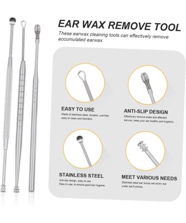 FOMIYES Stainless Steel Ear Spoon Set - Portable Ear Wax Removal Tools | Practical Ear Cleaning Kit | International Shipping Available - Buy Online on GoSupps.com