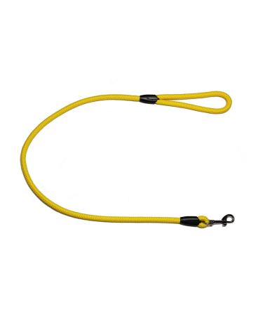 Leash - Rope leash with hand loop Basic 10mm 27 colours 7 lengths (1.00 m yellow) 1.00 m yellow