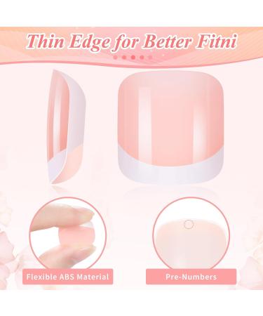 120pcs Kiiwah False Toe Nails Set with Glue - Full Cover Acrylic Toenails for Girls | Nail Salon, DIY Nail Art - 12 Sizes - Buy Online on GoSupps.com