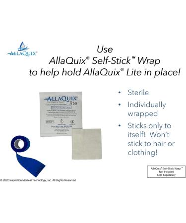 AllaQuix Lite Stop Bleeding Gauze - Large 2-inch Square Calcium Alginate Wound Dressing - Box of 20 | Hemostatic First Aid Bandage - Buy Online on GoSupps.com
