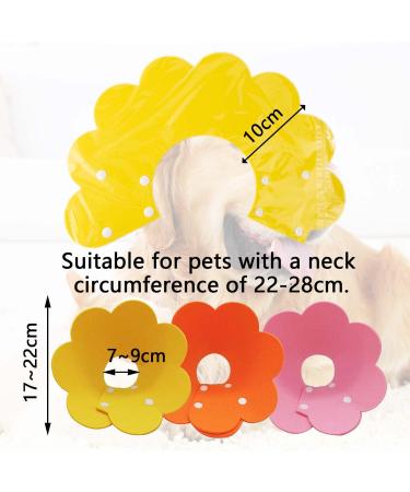 JIANYH 3 Pcs Cat Cone Collar Soft Adjustable Dog Cone Collar Soft Dog Cat Protective After Surgery Pet Protective Collar Anti-Bite or Lick for Cats and Small Dogs(3 Color) - Buy Online on GoSupps.com