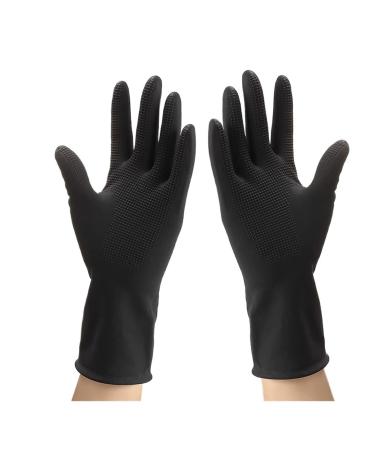 Cleaning Gloves Latex Cleaning Gloves Kitchen Waterproof Household Cleaning Laundry Dishwashing Gloves Dishwashing Gloves Black-s