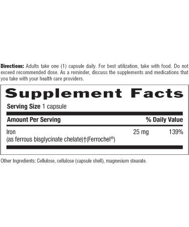 Easy Iron 25mg 90 Veg Capsules | Gluten-Free, Vegan, Non-GMO | Certified and Verified - Buy Online on GoSupps.com