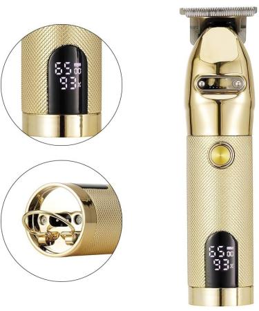Hair Clippers for Men Electric Hair Clipper Personal Care High Power Shaver LCD USB Rechargeable Metal Barber Supplie Trimmer for Men Gold - Buy Online on GoSupps.com