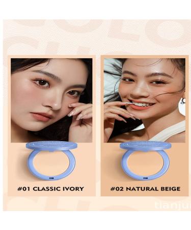 Oil Control Matte Pressed Powder - Long-Lasting & Waterproof Setting Makeup in Natural Beige - Buy Online on GoSupps.com