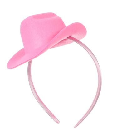 Beaupretty Cowboy Hat Headband Mini Cowgirl Hat Headband Cowgirl Hat Womens Costume Headwear for Masquerade Party