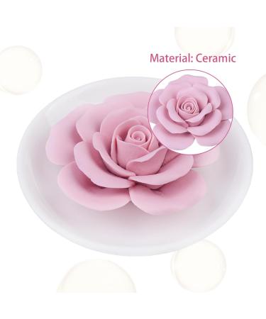 Home Fragrance Accessories - Passive Flower Diffuser with Tray | Non-Electric Porcelain Aromatherapy Diffusers for Car Small Room Desk & Bathroom Decor - Buy Online on GoSupps.com