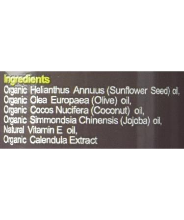 USDA Certified Organic Baby Oil with Calendula, Jojoba, and Olive Oil - 5 fl. Oz (Pure Unscented) - Buy Online on GoSupps.com