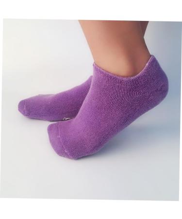 FRCOLOR Gel Socks for Moisturising Care Socks with Cracked Skin Moisture Gloves Spa Socks Moisture Gel Spa Gel Socks Cracked Skin Socks Socks for Heels Purple Indoor Mittel - Buy Online on GoSupps.com