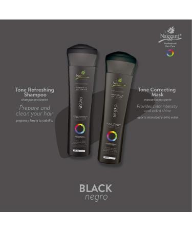 Naissant Professional Hair Treatment Mask - Color Depositing Intensifier for Tone Correcting Highlights (Black Negro) - Salt, Paraben, and Ammonia Free - Buy Online on GoSupps.com