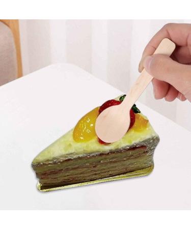 500pcs/set Mini Disposable Wooden Spoon Biodegradable Spoons Dessert Spoons and Mini Ice Cream Spoons Dessert Scoop for Party - Buy Online on GoSupps.com