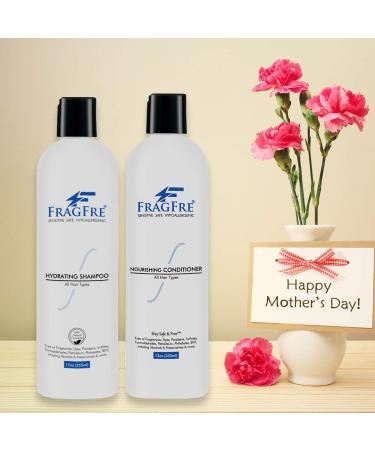 FRAGFRE 12oz Sulfate Free Shampoo & Conditioner 2-Pack Gift Set - Gluten Free, Vegan, Color Safe - Hypoallergenic & Paraben Free - Fragrance Free - Buy Online on GoSupps.com