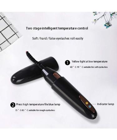 RIYAN Electric Heated Eyelash Curler Long Lasting Natural Eye Lash Curler USB Charge Makeup Curling Kit White - Buy Online on GoSupps.com