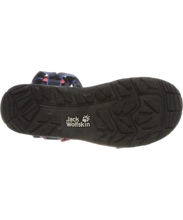 Jack Wolfskin Unisex Kids Seven Seas 3 K Sandal - Blue Red 38 EU | International Shipping Available - Buy Online on GoSupps.com