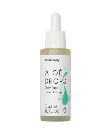 HelloBody HelloBody ALOE DROPS (30 ml) - Face serum for normal and dehydrated skin - Daily face Glow Drops - Facial care with plant-based squalane