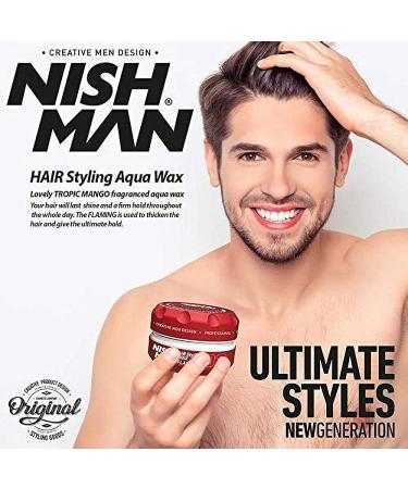 NISHMAN 03 Hair Styling Wax Flaming Red - 150ml XL Strawberry | International Shipping Available - Buy Online on GoSupps.com