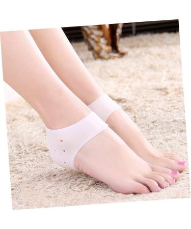 Beavorty 1 Pair Sock Heel Protectors Heel Cups high Heel Sock Insoles for Plantar Silicone Gel Sleeve Socks Heel Guards Heel Socks Protectors Lotion White moisturizing Socks - Buy Online on GoSupps.com