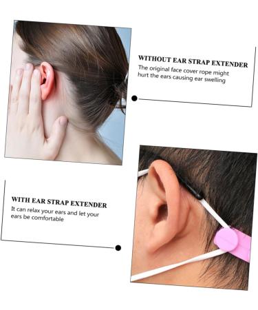Minkissy 12 Pack Adjustable Silicone Mask Clips - Reusable Ear Hooks for Face Covering Hearing Protection & Mask Accessories - Buy Online on GoSupps.com