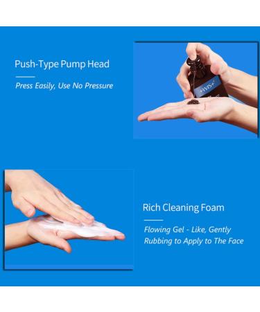 WIS Men Face Wash for Oily Skin - Hydrating Charcoal Cleanser Deep Cleaning Oil Control Anti-Acne 6.34 Fl.oz - International Shipping - Buy Online on GoSupps.com