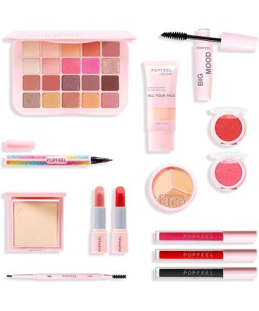 Joyeee Teen Girl Makeup Kit Include 20 Colors Glimmer Matte Eyeshadow Palette Foundation Face Sculpting Contour Palette Lipstick Blush Eyeliner Pencil Mascara Eyebrow Pen for Eye Makeup # Niceface 3 - Buy Online on GoSupps.com