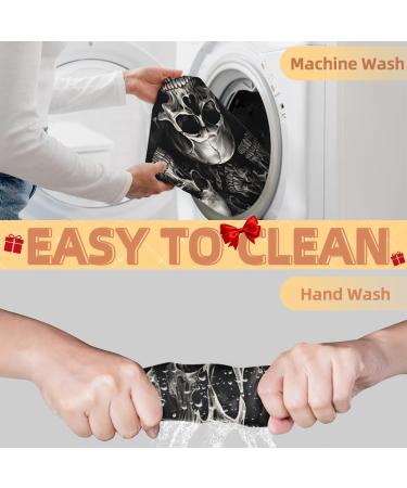 Skull Beard Bib Apron | Halloween Beard Hair Catcher for Men | Perfect Gift for Father's Day Anniversaries & Christmas | Includes 2 Suction Cups - Buy Online on GoSupps.com