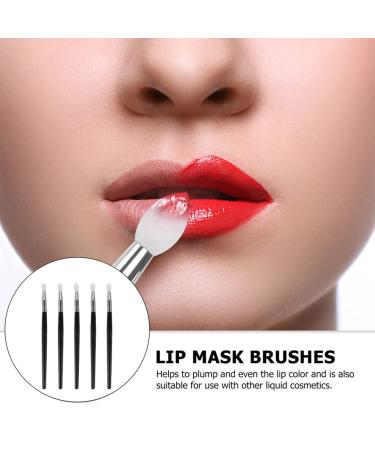 FRCOLOR 10 Pcs Silicone Lip Brush Set - Soft Cleansing & Makeup Applicator for Eyeshadow & Lipstick | Double Head Design - Perfect for Cosmetics Lovers - Buy Online on GoSupps.com